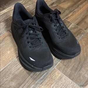 Hoka One One Black Running Shoes wide